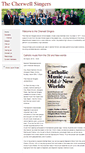 Mobile Screenshot of cherwellsingers.org